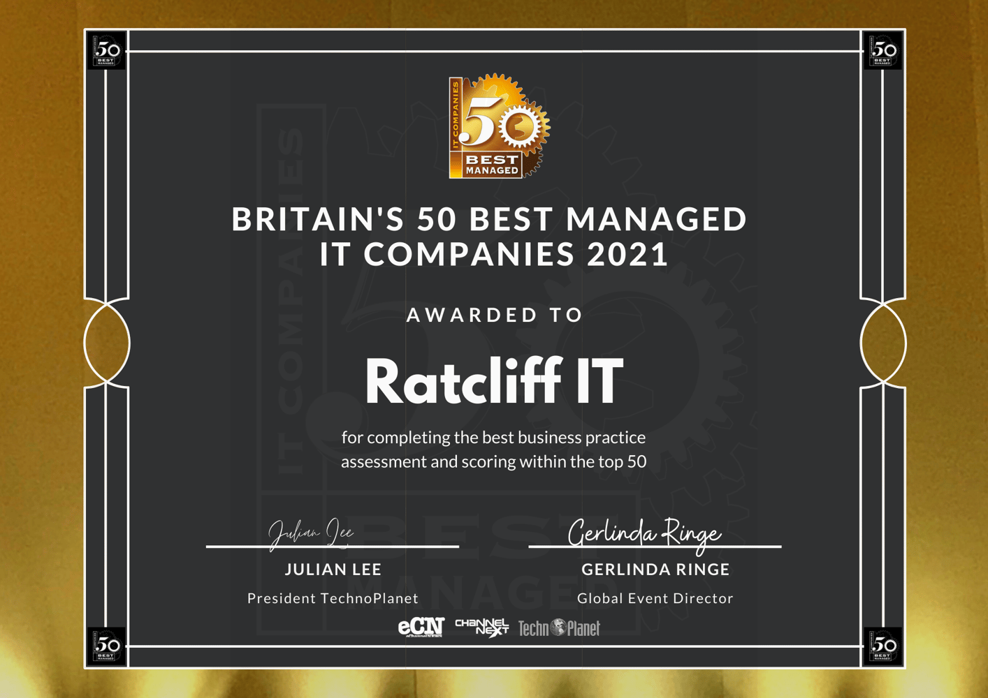 It’s official, we’re one of Britain’s 50 Best Managed IT Companies Again!