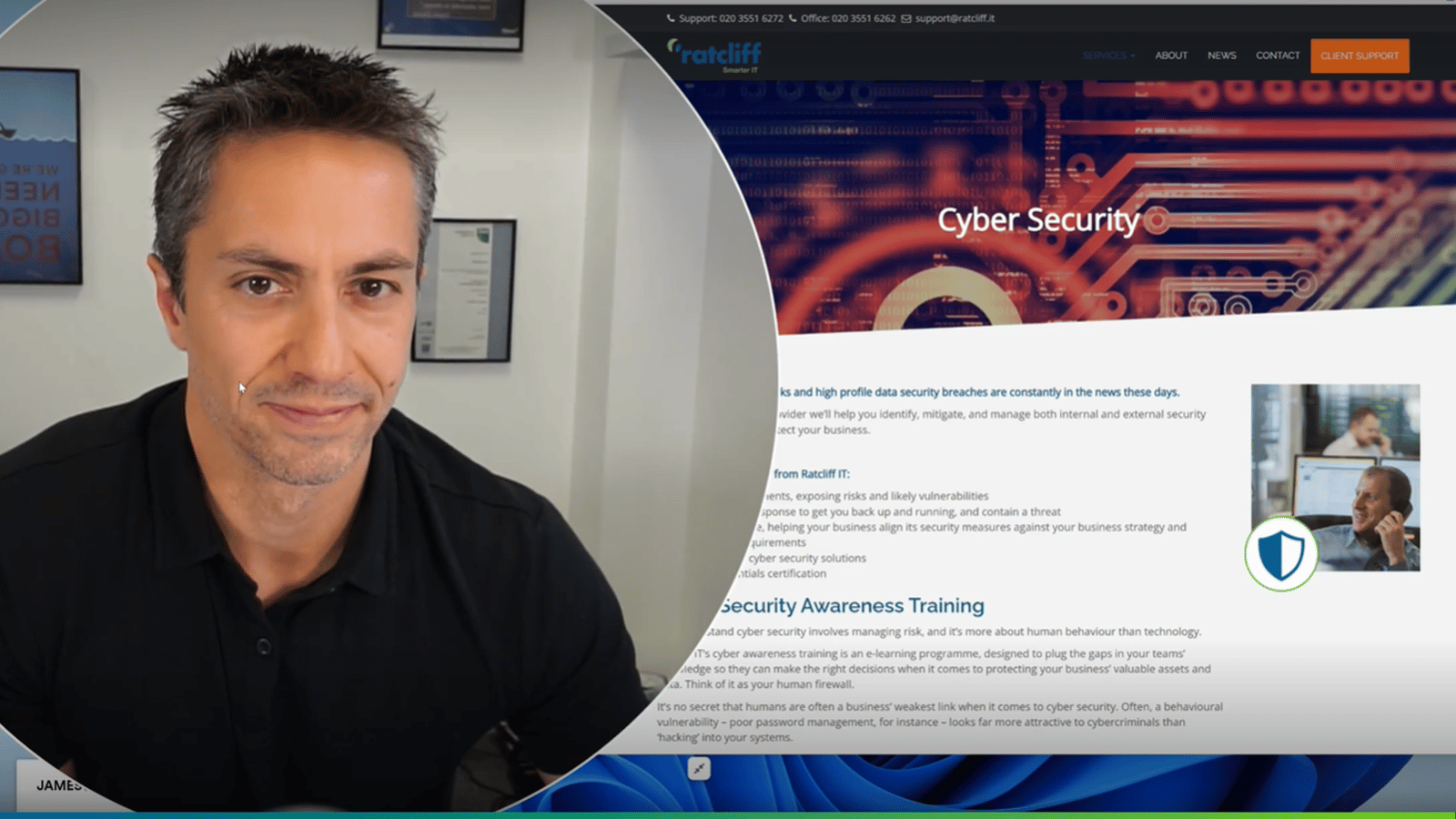 Watch: Send our MD, James Ratcliff, your IT and cyber security questions and he'll answer them